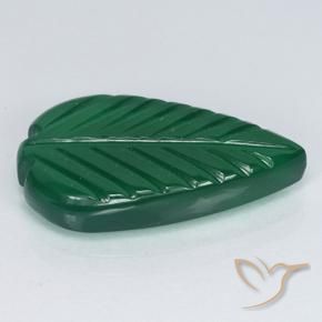 Ágata Verde médio Natural 4.30ct, Flor cortada, Translúcido