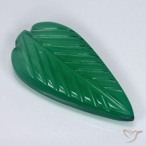 Ágata Verde floresta Natural 3.71ct, Chique, Translúcido