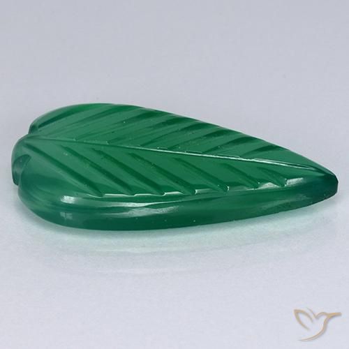 Ágata Verde floresta Natural 3.71ct, Chique, Translúcido