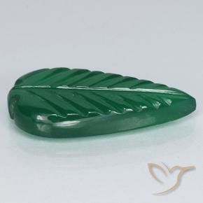 Ágata Verde médio Natural 3.23ct, Flor cortada, Translúcido