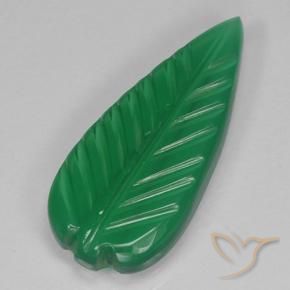 Ágata Verde médio Natural 3.24ct, Flor cortada, Translúcido