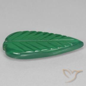 Ágata Verde médio Natural 3.24ct, Flor cortada, Translúcido