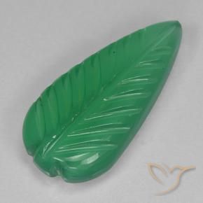 Ágata Verde médio Natural 3.15ct, Flor cortada, Transparente