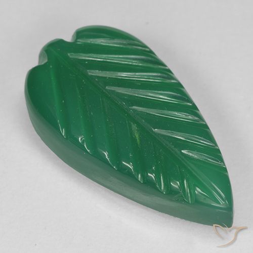 3.98ct Natural verde quente Ágata, Flor cortada, Translúcido
