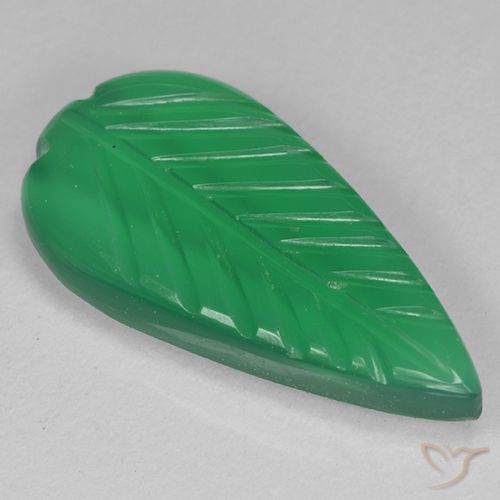 3.82ct Natural trevo verde Ágata, Flor cortada, Translúcido