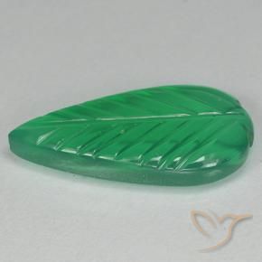 Ágata trevo verde Natural 3.82ct, Flor cortada, Translúcido