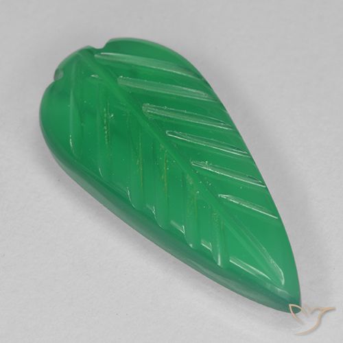 3.06ct Natural trevo verde Ágata, Flor cortada, Translúcido