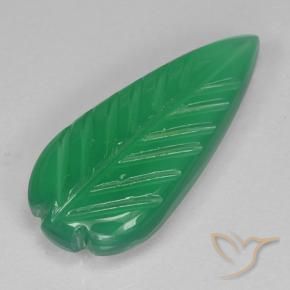 Ágata trevo verde Natural 3.06ct, Flor cortada, Translúcido