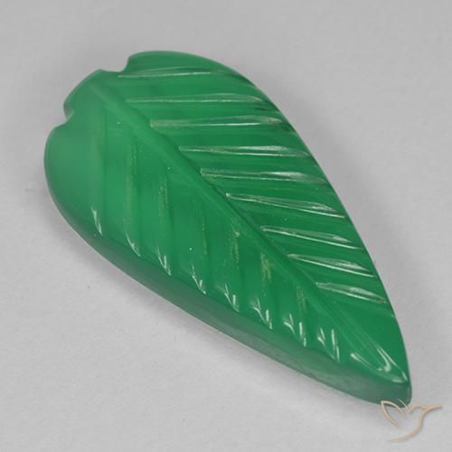 3.92ct Natural Verde médio Ágata, Chique, Translúcido
