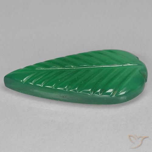 Ágata Verde médio Natural 3.92ct, Chique, Translúcido