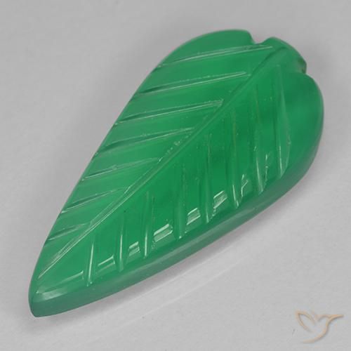 Ágata Verde amarelado Natural 4.07ct, Chique, Translúcido