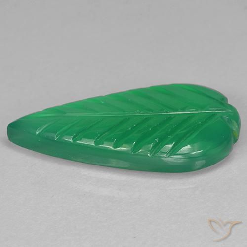 Ágata Verde amarelado Natural 4.07ct, Chique, Translúcido