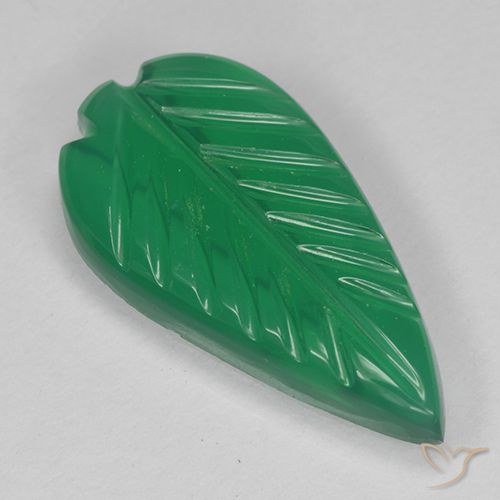 2.74ct Natural verde quente Ágata, Flor cortada, Translúcido