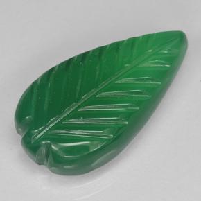 Ágata verde natural 4,27ct, corte flor, translúcido