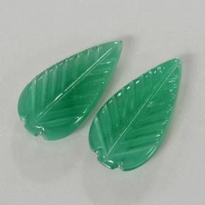 Pedras preciosas de ágata verde natural de 5,71 ct, corte flor, translúcido