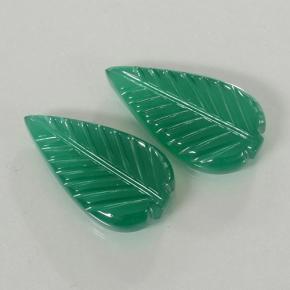 Pedras preciosas de ágata verde natural de 8,71 ct, corte flor, translúcido