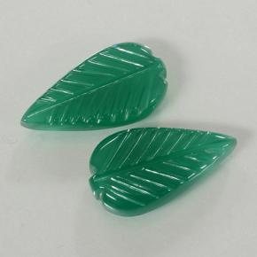 Pedras preciosas de ágata verde natural de 8,71 ct, corte flor, translúcido