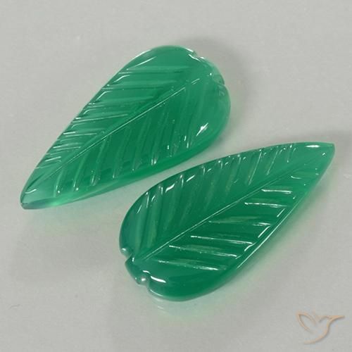 Pedras preciosas de Ágata verde quente natural de 7.83 ct, Chique, Translúcido