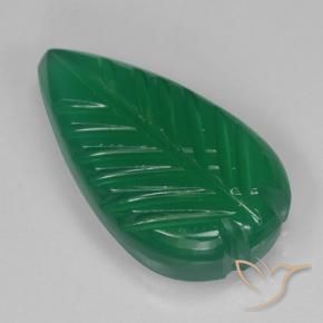 Ágata Verde médio Natural 3.60ct, Flor cortada, Translúcido