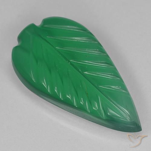 Ágata Verde médio Natural 3.30ct, Chique, Transparente