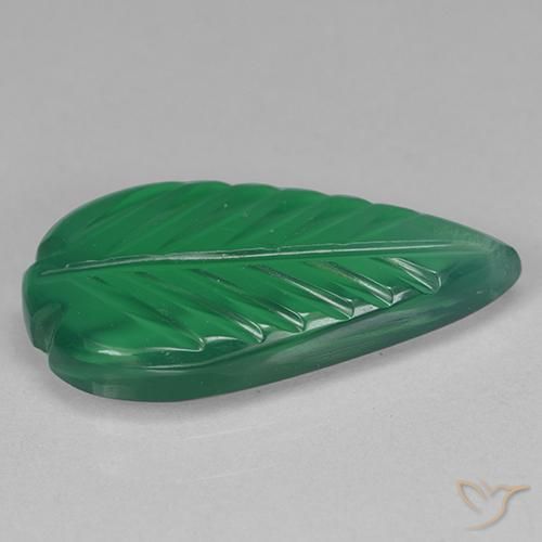 Ágata Verde médio Natural 3.30ct, Chique, Transparente
