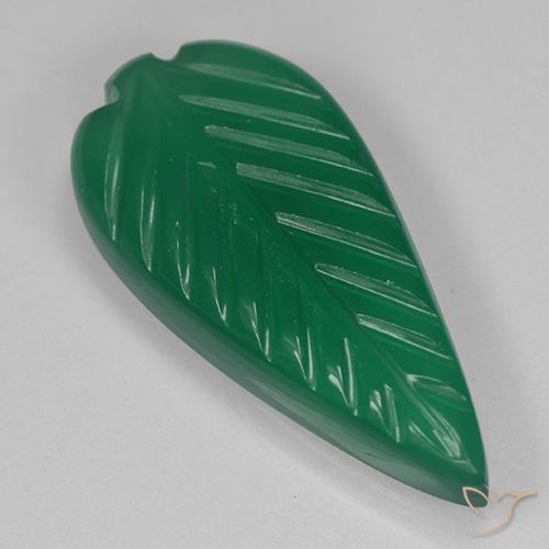 3.30ct Natural verde quente Ágata, Flor cortada, Translúcido