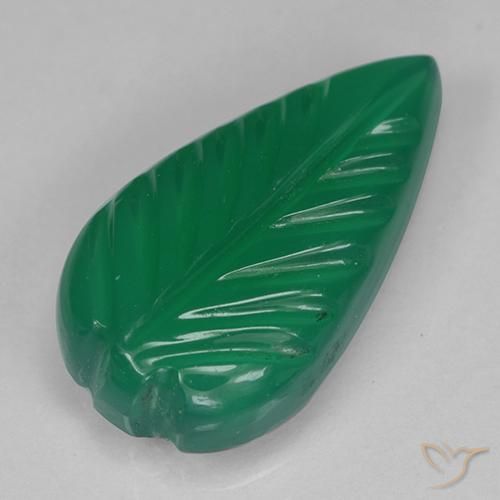 Ágata Verde médio Natural 3.24ct, Chique, Translúcido