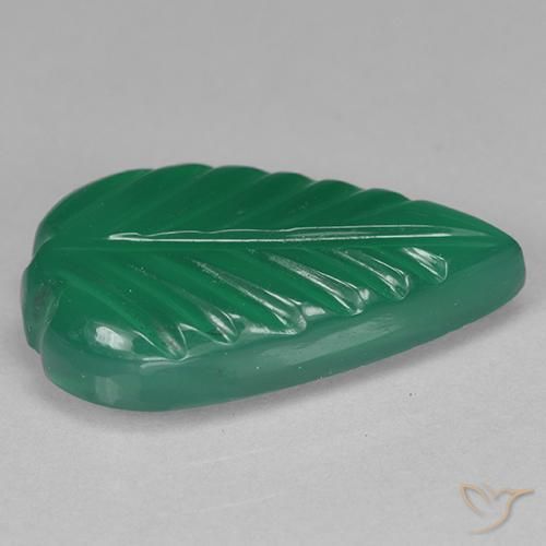 Ágata Verde médio Natural 3.24ct, Chique, Translúcido