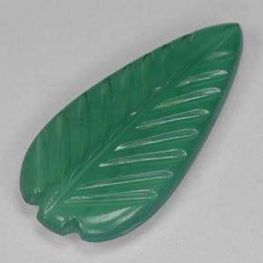 Ágata verde natural 2,24ct, forma extravagante, translúcido