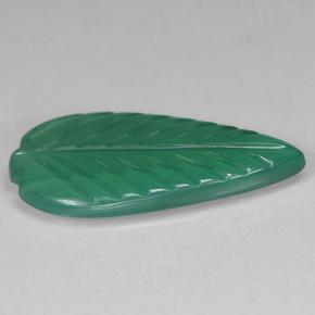 Ágata verde natural 2,24ct, forma extravagante, translúcido