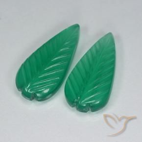 Pedras preciosas de Ágata verde quente natural de 7.23 ct, Flor cortada, Translúcido