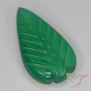 Ágata Verde médio Natural 3.00ct, Flor cortada, Translúcido