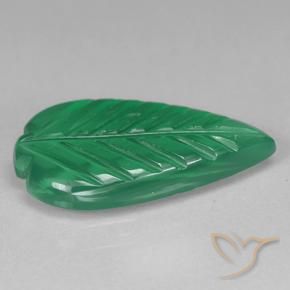 Ágata Verde médio Natural 3.00ct, Flor cortada, Translúcido