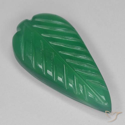 3.73ct Natural Verde médio Ágata, Chique, Translúcido