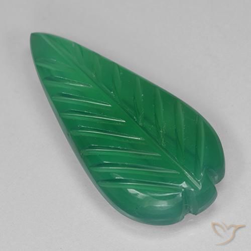 Ágata Verde médio Natural 3.73ct, Chique, Translúcido
