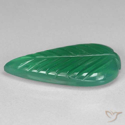 Ágata Verde médio Natural 3.73ct, Chique, Translúcido