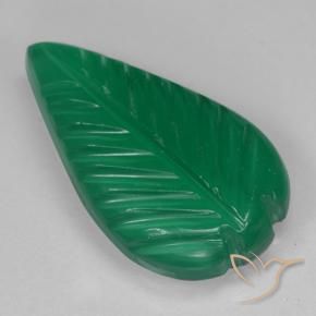Ágata Verde médio Natural 3.07ct, Flor cortada, Translúcido