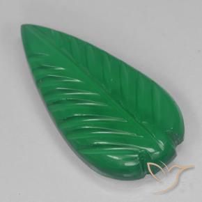 Ágata Verde médio Natural 3.52ct, Flor cortada, Translúcido