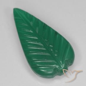 Ágata Verde Natural 3.00ct, Flor cortada, Translúcido