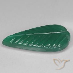 Ágata Verde Natural 3.00ct, Flor cortada, Translúcido