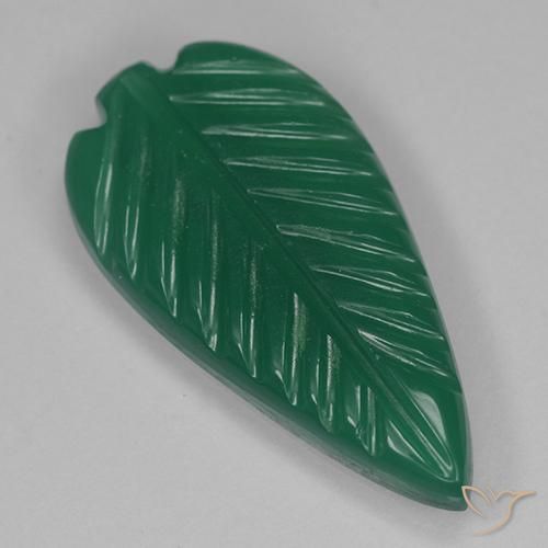 3.22ct Natural Verde escuro médio Ágata, Chique, Translúcido