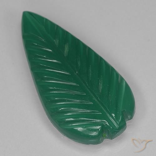 Ágata Verde escuro médio Natural 3.22ct, Chique, Translúcido