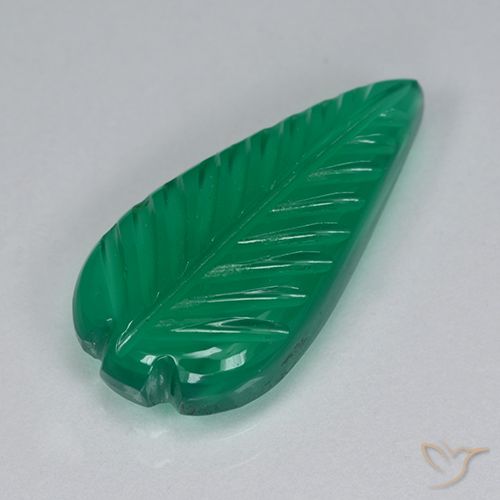 3.51ct Natural verde quente Ágata, Chique, Translúcido