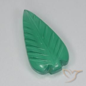 Ágata Verde médio Natural 2.83ct, Flor cortada, Translúcido
