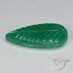 Ágata Verde floresta Natural 3.93ct, Flor cortada, Translúcido