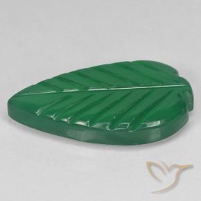 Ágata Verde médio Natural 3.88ct, Flor cortada, Translúcido