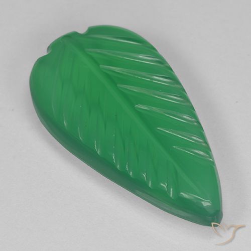 3.96ct Natural verde quente Ágata, Flor cortada, Transparente