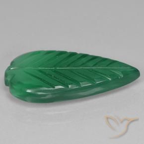 Ágata Verde floresta Natural 3.69ct, Flor cortada, Translúcido
