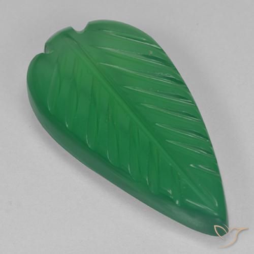 4.35ct Natural Verde médio Ágata, Chique, Translúcido
