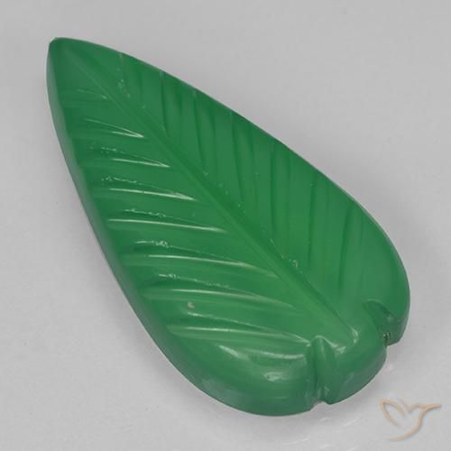 Ágata Verde médio Natural 4.35ct, Chique, Translúcido